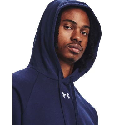 Under Armour UA Rival Fleece Hoodie-BLU I pánská mikina s kapucí