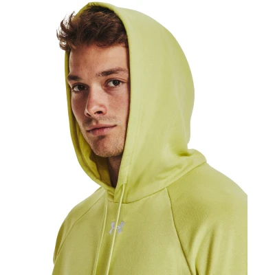 Under Armour UA Rival Fleece Hoodie-YLW pánská mikina s kapucí