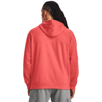 Under Armour UA Rival Fleece Logo HD-RED pánská mikina s kapucí