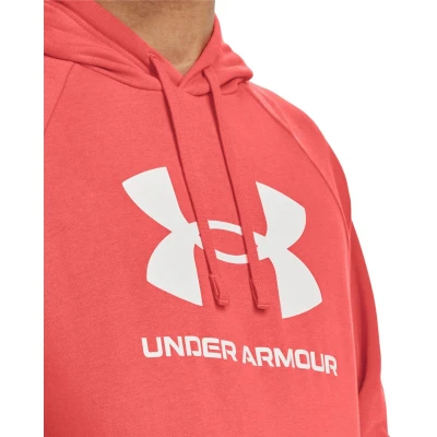 Under Armour UA Rival Fleece Logo HD-RED pánská mikina s kapucí
