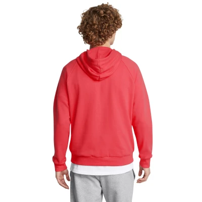 Under Armour UA Rival Fleece Logo HD-RED I pánská mikina s kapucí
