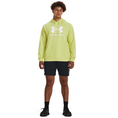 Under Armour UA Rival Fleece Logo HD-YLW pánská mikina s kapucí