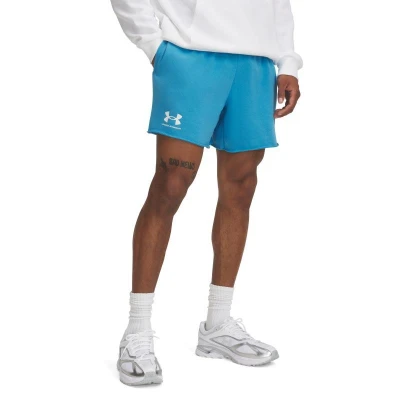Under Armour UA Rival Terry 6in Short-BLU pánské kraťasy