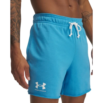 Under Armour UA Rival Terry 6in Short-BLU pánské kraťasy