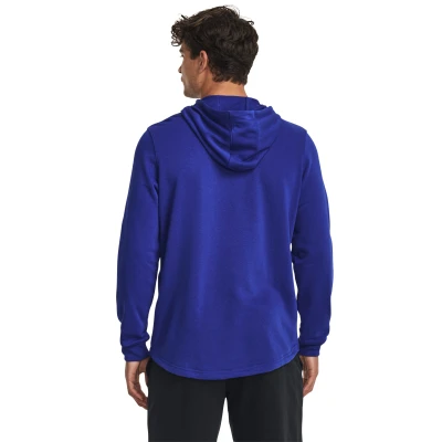 Under Armour UA Rival Terry Graphic HD-BLU pánská mikina s kapucí