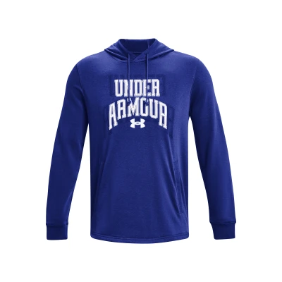 Under Armour UA Rival Terry Graphic HD-BLU pánská mikina s kapucí