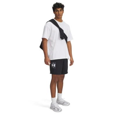 Under Armour UA Rival TerryLogo8inShort-BLK pánské kraťasy