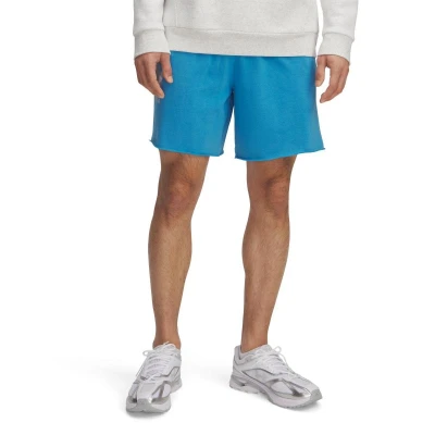 Under Armour UA Rival TerryLogo8inShort-BLU pánské kraťasy