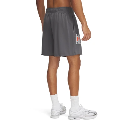 Under Armour UA Rival TerryLogo8inShort-GRY pánské kraťasy