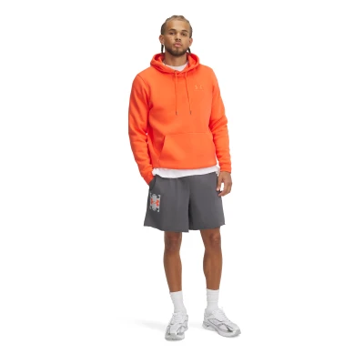 Under Armour UA Rival TerryLogo8inShort-GRY pánské kraťasy