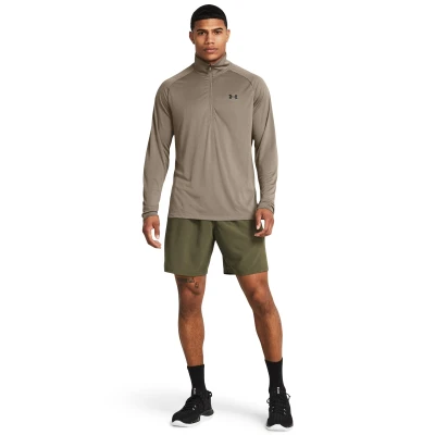 Under Armour UA Tech Woven Wordmark Short-GRN pánské tréninkové kraťasy