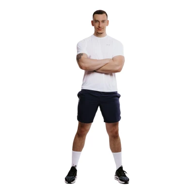 Under Armour UA Tech Woven Wordmark Short-NVY pánské tréninkové kraťasy