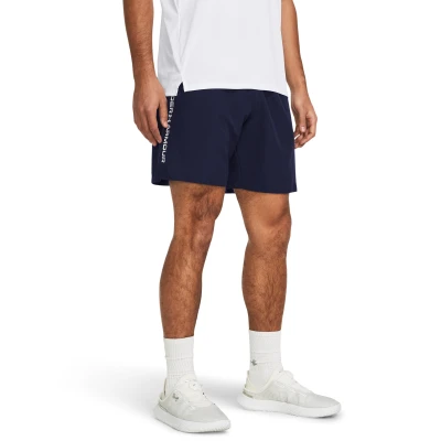 Under Armour UA Tech Woven Wordmark Short-NVY pánské tréninkové kraťasy