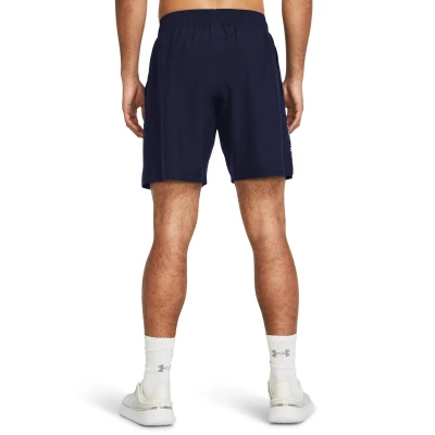 Under Armour UA Tech Woven Wordmark Short-NVY pánské tréninkové kraťasy