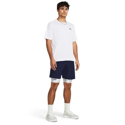 Under Armour UA Tech Woven Wordmark Short-NVY pánské tréninkové kraťasy