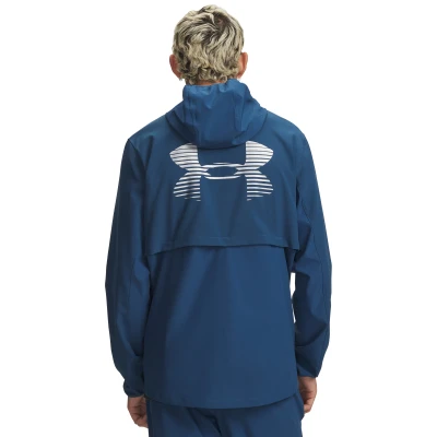Under Armour UA Velociti Pro Storm Jacket-BLU pánská běžecká bunda