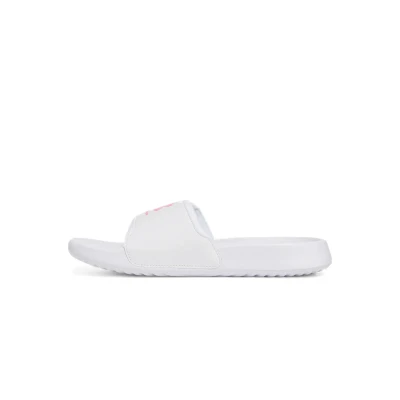 Under Armour UA W Ignite Select white/white/super pink dámské pantofle