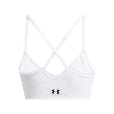 Under Armour Vanish Seamless Low Bra-WHT dámská sportovní podprsenka