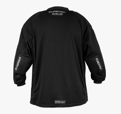 Unihoc Alpha Evolab 25/26 černo-stříbrné brankářský dres + sleva 400,- na příslušenství
