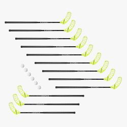 Unihoc sada holí SuperStar 30 (12 holí + 6 míčků)