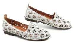 Urban Ladies 242-25 bílé dámské nadměrné mokasíny
