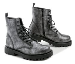 Urban Ladies 8251 šedo strieborné dámske zimné topánky