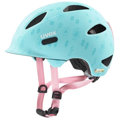 Uvex Oyo Style Flowers Cyan Matt (s4100471000) dětská helma Uvex Oyo Style Flowers Cyan Matt (s4100471000) dětská helma