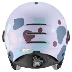 Uvex Rocket Jr Visor Cool Lavender Abstract Matt (s5662630000) juniorská lyžařská helma