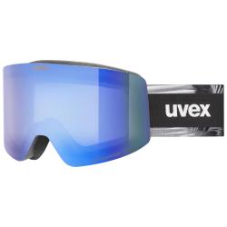 Uvex Provoqe Fm Black Matt Dl/mirror Blue On Green-clear S2 (s5506822330) lyžařské brýle