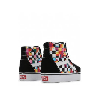 Vans UA SK8-HI (Floral Checkerboard) black/true white dámské tenisky