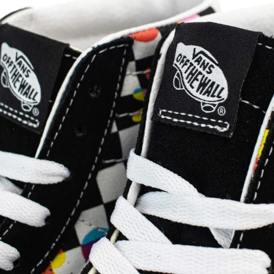 Vans UA SK8-HI (Floral Checkerboard) black/true white dámské tenisky
