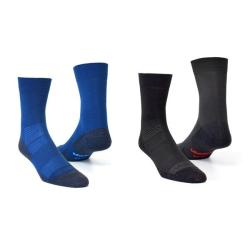 Vavrys LIGHT TREK CMX 2020 2-pack ponožky LEN 34-36 - čierna+modrá (VÝPREDAJ)