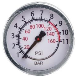 Ventura hustilka nožní s manometrem černá