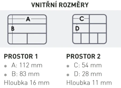 Versus VS 320 černá rybářská krabička