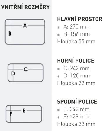 Versus VS 7010 černá rybářská krabička