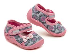 Vi-GGa-Mi růžové dětské plátěné sandálky BIANKA