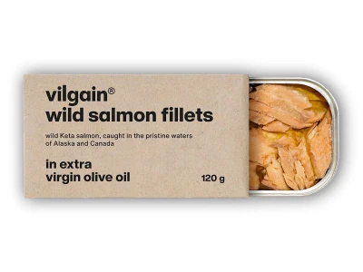 Vilgain Filety z divokého lososa v olivovém oleji 120 g