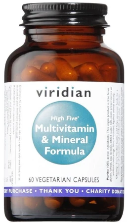 Viridian High Five Multivitamin Mineral Formula 60 kapslí