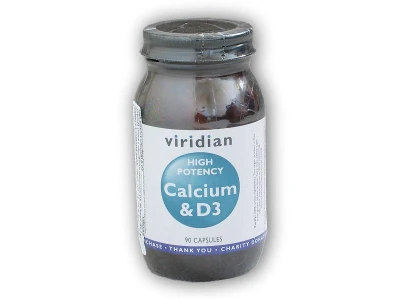 Viridian High Potency Calcium,D3 90cps