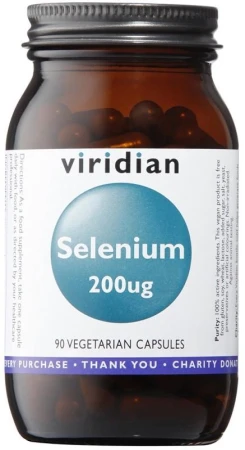 Viridian Selenium 200 g 90 kapslí