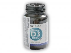 Viridian Vitamin D3 2000IU 60 kapslí Viridian Vitamin D3 2000IU 60 kapslí