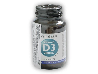 Viridian Vitamin D3 2000IU 60 kapslí