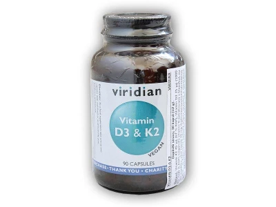 Viridian Vitamin D3 K2 90 kapslí Viridian Vitamin D3 K2 90 kapslí