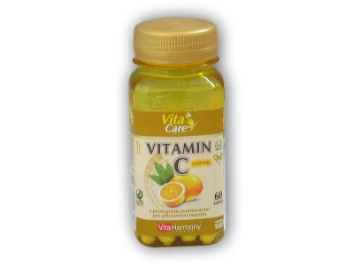 VitaHarmony Vitamin C 500mg s postupným uvolňováním 60cps VitaHarmony Vitamin C 500mg s postupným uvolňováním 60cps