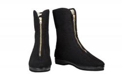 Vlnka Dámské důchodky z ovčí vlny na zip černé POUZE EU 37 (VÝPRODEJ)