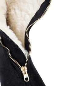 Vlnka Dámské důchodky z ovčí vlny na zip černé POUZE EU 38 (VÝPRODEJ)