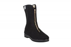 Vlnka Dámské důchodky z ovčí vlny na zip černé POUZE EU 38 (VÝPRODEJ)