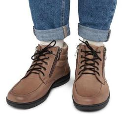 Vlnka Dámské kožené kotníkové boty Gita - hnědá POUZE EU 41 (VÝPRODEJ)