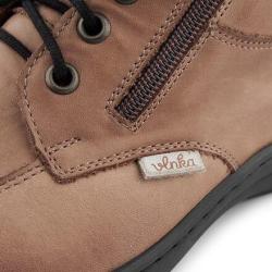 Vlnka Dámské kožené kotníkové boty Gita - hnědá POUZE EU 41 (VÝPRODEJ)