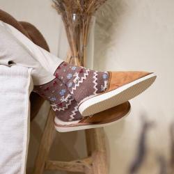 Vlnka Dámské kožené pantofle s ovčí vlnou POUZE EU 40 (VÝPRODEJ)